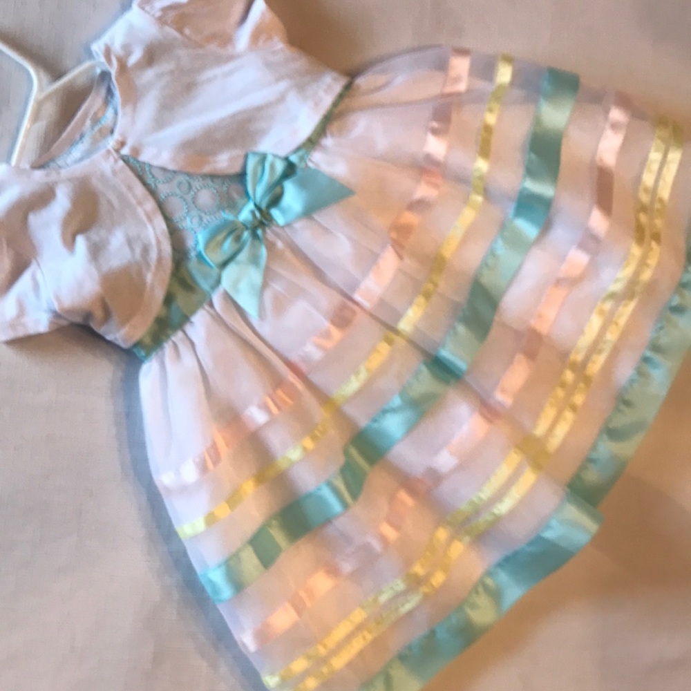 SOLD XP -NEW Exquisite Easter Dress satin,chiffon